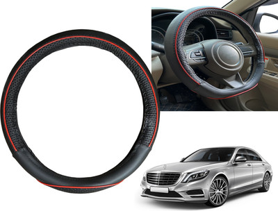 PEEPS STORE Steering Cover For Mercedes Benz C280(Black, Red, Leatherite)