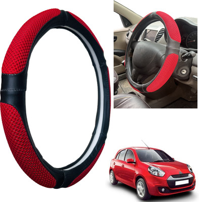 PEEPS STORE Steering Cover For Renault Pulse(Black, Leatherite)