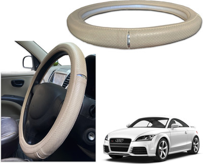 PEEPS STORE Steering Cover For Audi TT(Black, Red, Leatherite)