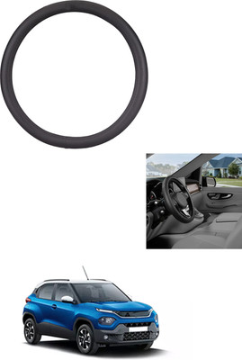 MATIES Steering Cover For Tata Universal For Car(Black, Leather)