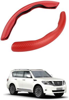 PRTEK Hand Stiched Steering Cover For Nissan Patrol(MultiColor, Tarpaulin, Plastic)