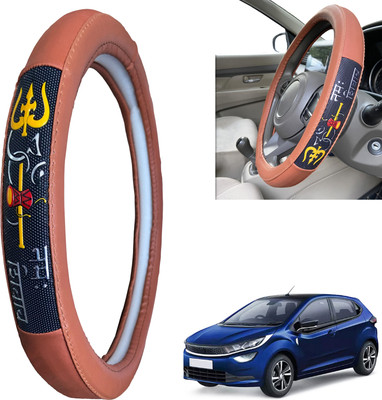 PEEPS STORE Steering Cover For Tata NA(Peppy Red, Leatherite)