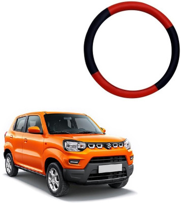 SPREADX Steering Cover For Maruti Universal For Car(Red, Black, Leatherite)