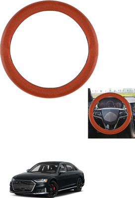 MATIES Steering Cover For Audi S8(Tan, Leather)