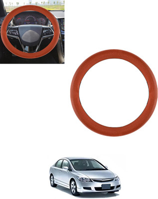 AYW Steering Cover For Honda Civic(Tan, Leatherite)