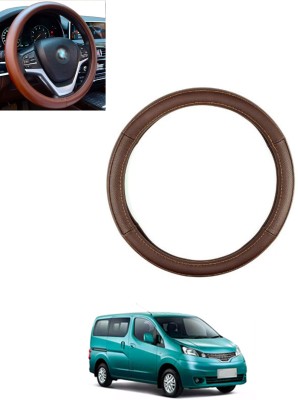 MSNP Steering Cover For Nissan Evalia(Brown, Leatherite)