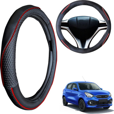 PEEPS STORE Steering Cover For Maruti Celerio(Black, Leatherite)