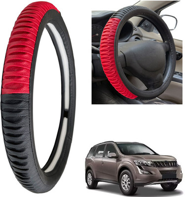 PEEPS STORE Steering Cover For Mahindra XUV 500(Black, Leatherite)