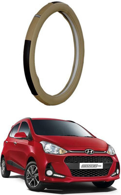 AUTO PEARL Steering Cover For Hyundai Grand i10(Beige, Leatherite)