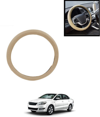 AYW Steering Cover For Skoda Rapid(Beige, Leatherite)
