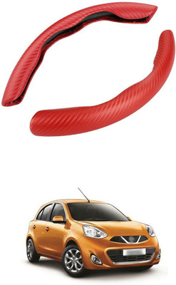 PRTEK Hand Stiched Steering Cover For Nissan Micra(MultiColor, Tarpaulin, Plastic)