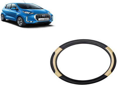 HOTRENZ Steering Cover For Datsun Go(Steering Cover For Datsun Redi Go Black,Beige, Leatherite)