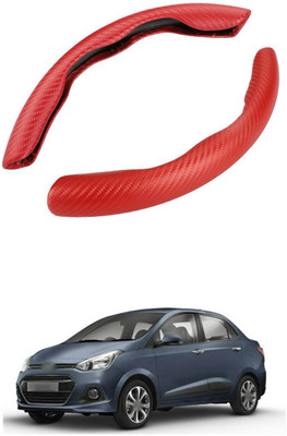 PRTEK Hand Stiched Steering Cover For Hyundai Xcent(MultiColor, Tarpaulin, Plastic)