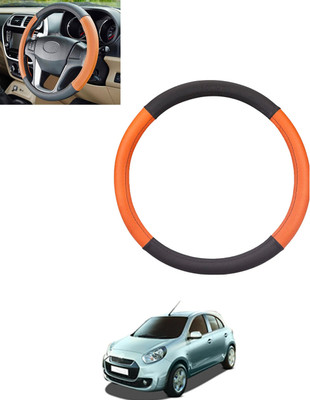 monolive Steering Cover For Renault Pulse(Tan, Black, Leatherite)