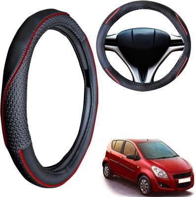 PEEPS STORE Steering Cover For Maruti Ritz(Black, Leatherite)