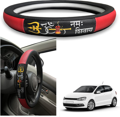 PEEPS STORE Steering Cover For Volkswagen Polo Exquisite(Black, Leatherite)