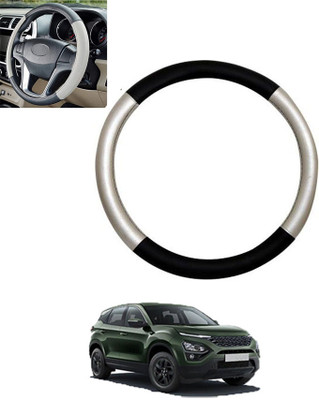 MSNP Steering Cover For Tata Universal For Car(Silver,Black, Leatherite)