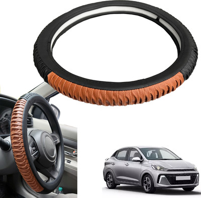 PEEPS STORE Steering Cover For Hyundai NA(Black, Leatherite)