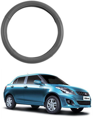 RKPSP Hand Stiched Steering Cover For Universal For Car Swift Dzire(Grey, Leatherite)
