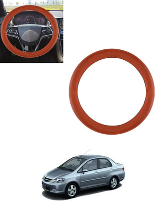 AYW Steering Cover For Honda Universal For Car(Tan, Leatherite)
