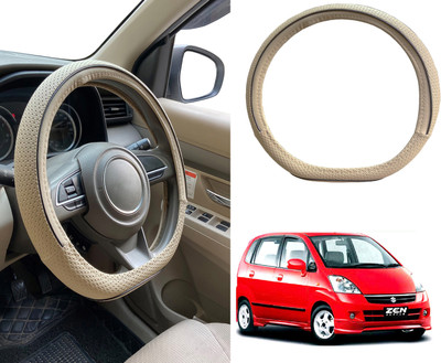 PEEPS STORE Steering Cover For Maruti Zen Estilo(Black, Leatherite)