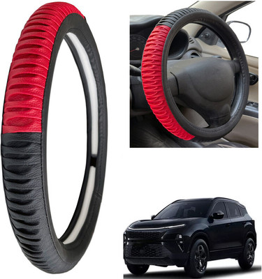 PEEPS STORE Steering Cover For Tata NA(Black, Leatherite)