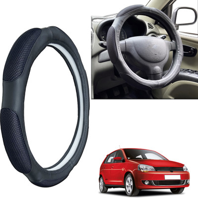 PEEPS STORE Steering Cover For Volkswagen Polo GT(Black, Leatherite)