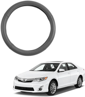RKPSP Hand Stiched Steering Cover For Universal For Car Camry(Grey, Leatherite)