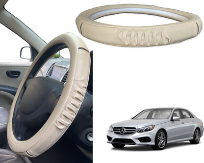 PEEPS STORE Steering Cover For Mercedes Benz E350(Black, Red, Leatherite)