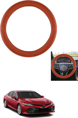 MATIES Steering Cover For Toyota Camry(Tan, Leather)