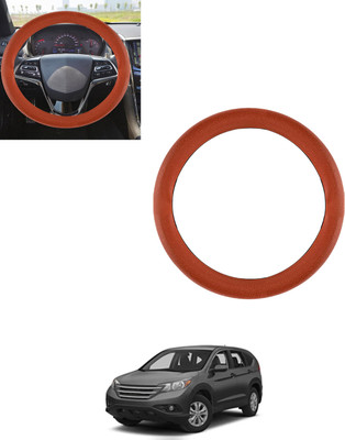 AYW Steering Cover For Honda Universal For Car(Tan, Leatherite)