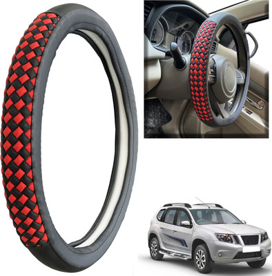 PEEPS STORE Steering Cover For Nissan Terrano(Black, Leatherite)