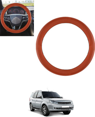monolive Steering Cover For Tata Safari Storme(Tan, Leatherite)