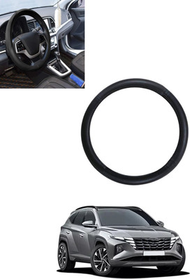 ABJD Steering Cover For Hyundai Tucson(Black, Leatherite)