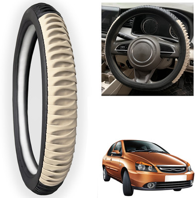 PEEPS STORE Steering Cover For Tata Indigo CS(Black, Leatherite)