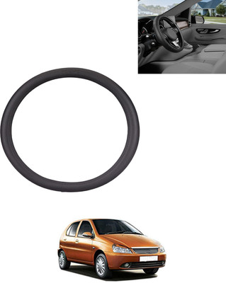 AYW Steering Cover For Universal For Car Universal For Car(Black, Leather)