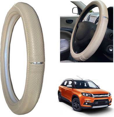 PEEPS STORE Steering Cover For Maruti NA(beige, Leatherite)