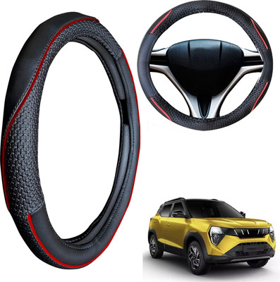 PEEPS STORE Steering Cover For Mahindra NA(Black, Leatherite)