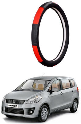 AUTO PEARL Steering Cover For Maruti Ertiga(Gold Blaze Black and Red, Leatherite)