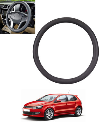 MSNP Steering Cover For Volkswagen Polo GT(Black, Leatherite)