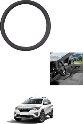 MATIES Steering Cover For Renault Universal For Car(Black, Leather)