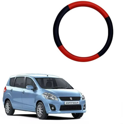 SPREADX Steering Cover For Maruti Ertiga(Red, Black, Leatherite)