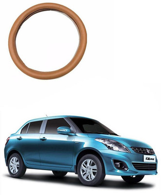 RKPSP Hand Stiched Steering Cover For Universal For Car Swift Dzire(Tan, Leatherite)
