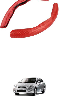 PRTEK Hand Stiched Steering Cover For Hyundai Accent(MultiColor, Tarpaulin, Plastic)