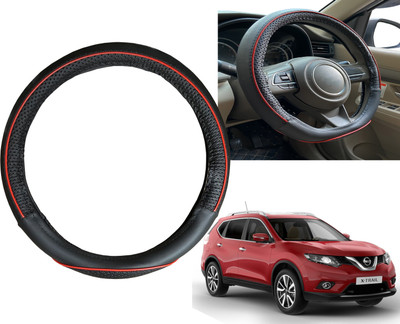 PEEPS STORE Steering Cover For Nissan X-Trail(Black, Red, Leatherite)