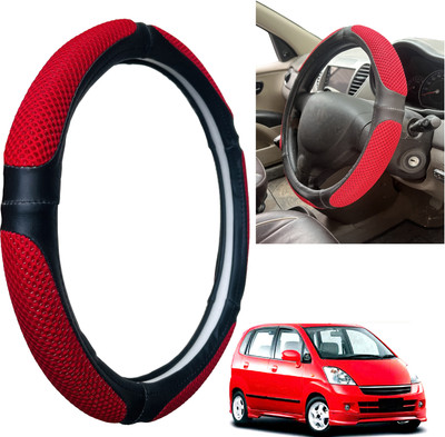 PEEPS STORE Steering Cover For Maruti Zen Estilo(Black, Leatherite)