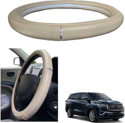 PEEPS STORE Steering Cover For Toyota Innova(Black, Red, Leatherite)