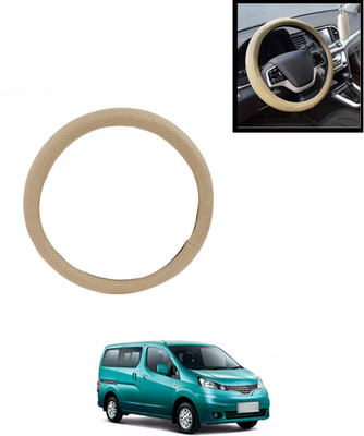 AYW Steering Cover For Nissan Evalia(Beige, Leatherite)