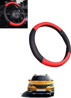 ABJD Steering Cover For Renault Universal For Car(Red, Black, Leatherite)
