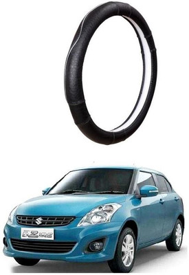 AUTO PEARL Steering Cover For Maruti Swift Dzire(Black, Leatherite)